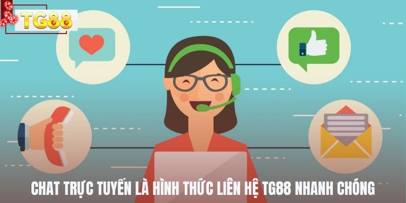 Chat trực tuyến là hình thức liên hệ TG88 nhanh chóng